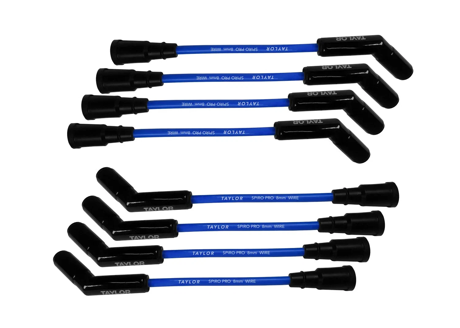 Spark Plug Wire Set Universal Silicone Spiro Pro 8mm 135_ 350 ohm_ft 75673-B